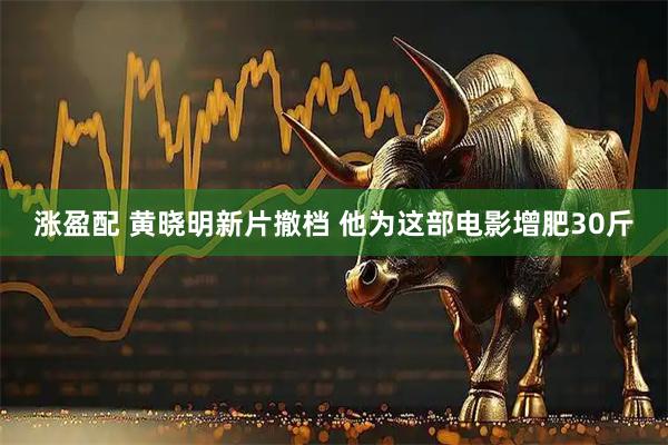 涨盈配 黄晓明新片撤档 他为这部电影增肥30斤