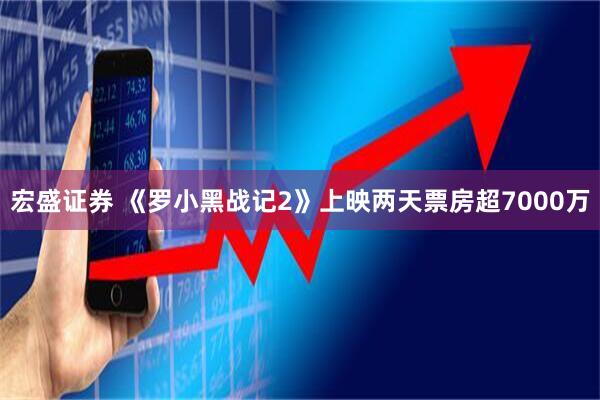 宏盛证券 《罗小黑战记2》上映两天票房超7000万